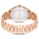 Matrix date watch Swiss Made, Metal bracelet, Rose gold tone, Rose gold-tone finish